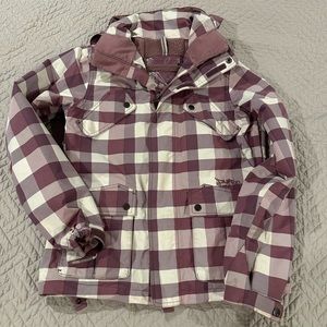 Burton Purple Plaid Ski Jacket